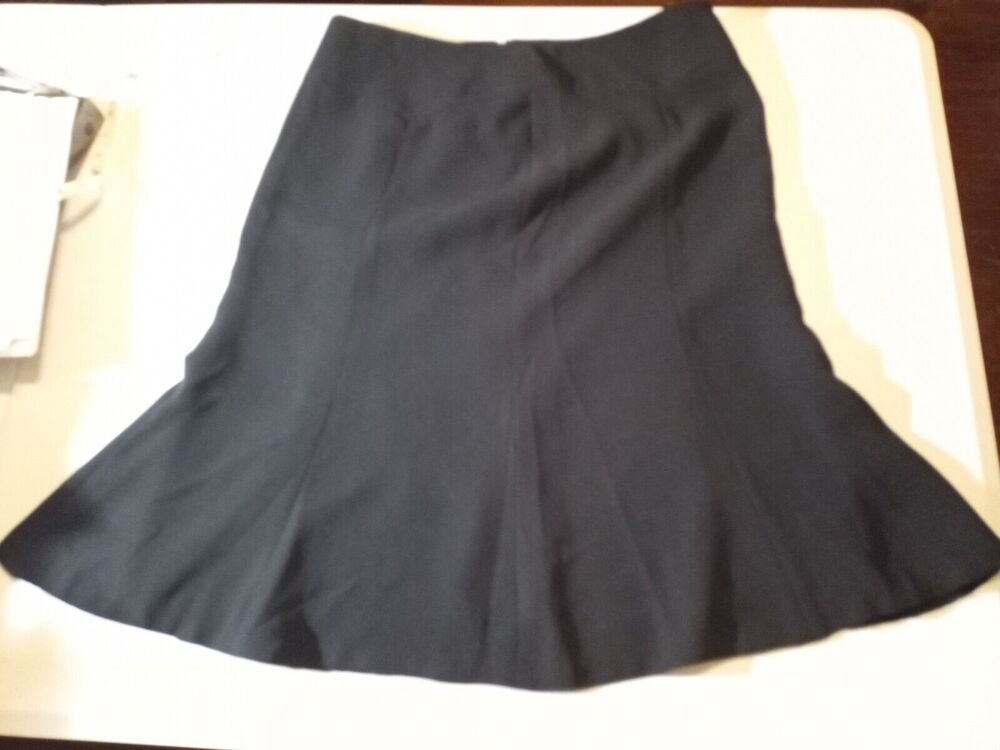 Jones Wear Essentials Flare Paneled Skirt Black Career 10